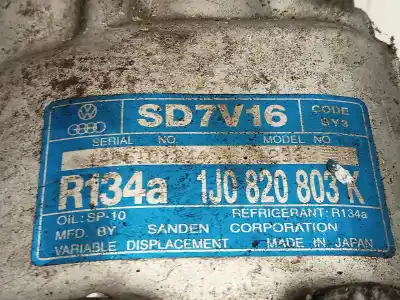 Pezzo di ricambio per auto di seconda mano compressore aria condizionata per seat toledo ii (1m2) 1.9 tdi riferimenti oem iam 1j0820803k  