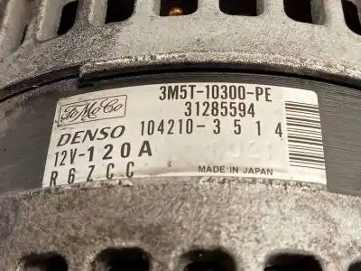Автозапчастина б/у генератор для ford focus ii (da_, hcp, dp) 1.6 tdci посилання на oem iam 3m5t10300pe  