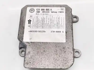 Tweedehands auto-onderdeel Airbag Besturingseenheid voor VOLKSWAGEN POLO (9N_, 9A_) 1.4 TDI OEM IAM-referenties 1C0909605K  