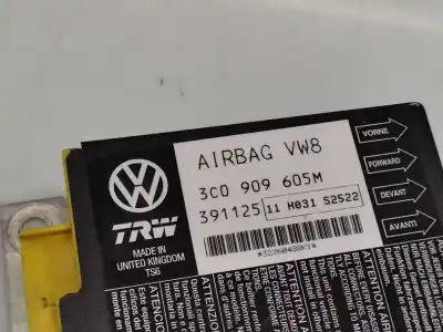 Автозапчасти б/у блок управления подушками безопасности за volkswagen passat b6 (3c2) 2.0 tdi 16v 4motion ссылки oem iam 3c0909605m  