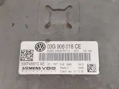 Автозапчастина б/у ебу контролер двигуна для volkswagen passat b6 (3c2) 2.0 tdi 16v 4motion посилання на oem iam 03g906018ce 5wp45610ae 