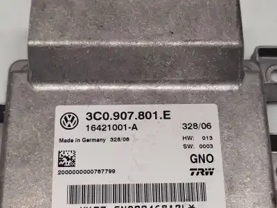 Автозапчастина б/у блок управління стояночним ручним гальмом для volkswagen passat b6 (3c2) 2.0 tdi 16v 4motion посилання на oem iam 3c0907801e  