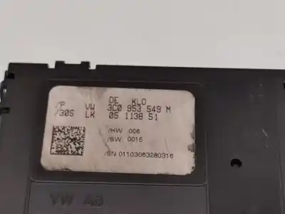 Second-hand car spare part light control unit for volkswagen passat b6 (3c2) 2.0 tdi 16v 4motion oem iam references 3c0953549m  