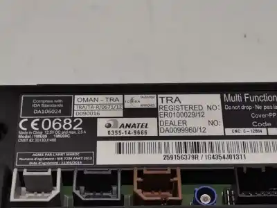 Second-hand car spare part multifunction display for renault zoe (bfm_) zoe oem iam references 259156379r  