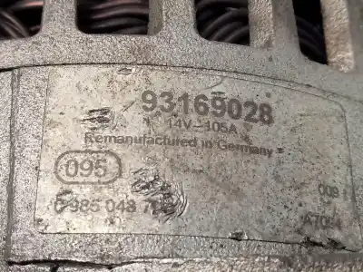 Pezzo di ricambio per auto di seconda mano alternatore per opel vectra c (z02) 3.0 cdti (f69) riferimenti oem iam 93169028  0986048793