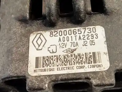 Second-hand car spare part alternator for renault clio ii fase ii (b/cb0) authentique oem iam references 820065730  