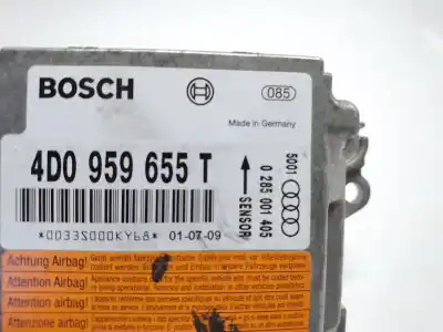 Автозапчастина б/у блок управління подушками безпеки для audi a8 (d2) 2.5 tdi посилання на oem iam 4d0959655t  0285001405