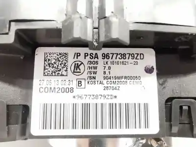 Pezzo di ricambio per auto di seconda mano comando pulito per citroen c3 ii (sc_) 1.4 hdi 70 (sc8hzc, sc8hr0, sc8hp4) riferimenti oem iam 96773879zd  