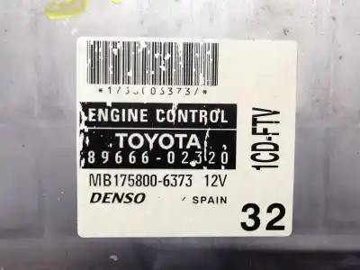 Second-hand car spare part ecu engine control for toyota corolla (_e12_) 2.0 d-4d (cde120_) oem iam references 8966602320  