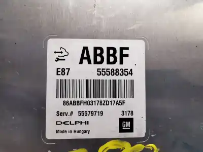 İkinci el araba yedek parçası ecu motor kontrol cihazi için opel astra j (p10) 1.7 cdti (68) oem iam referansları 55588354  55579719