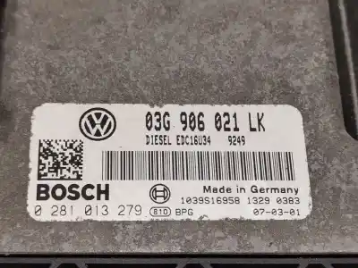 Second-hand car spare part ecu engine control for seat leon (1p1) 1.9 tdi oem iam references 03g906021lk 0281013279 