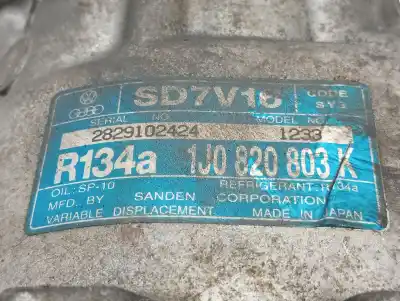 Автозапчастина б/у компресор кондиционера для seat leon (1m1) signo посилання на oem iam 1j0820803k  