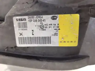 Автозапчастина б/у ліва фара для nissan qashqai / qashqai +2 i (j10, nj10, jj10e) 2.0 dci посилання на oem iam 26060jd95a  1ef23804241