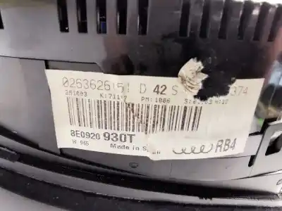 Second-hand car spare part dashboard for audi a4 b7 avant (8ed) 3.0 tdi quattro oem iam references 8e0920930t  0263626151