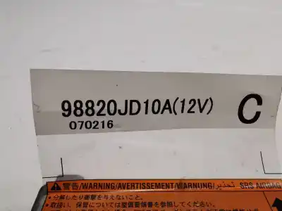 Автозапчасти б/у блок управления подушками безопасности за nissan qashqai / qashqai +2 i (j10, nj10, jj10e) 2.0 dci ссылки oem iam 98820jd10a  