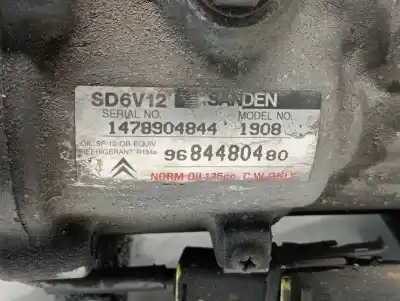 Second-hand car spare part air conditioning compressor for citroen c2 vtr oem iam references 9684480480  