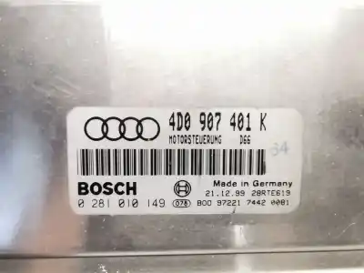 Автозапчасти б/у блок управления двигателем за audi a8 (d2) 2.5 tdi 150 cv / 110 kw ссылки oem iam 4d0907401k  0281010149