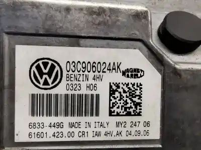 Second-hand car spare part ecu engine control for seat altea (5p1) 1.4 16v oem iam references 03c906024a  