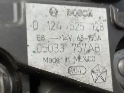 Peça sobressalente para automóvel em segunda mão alternador por dodge caliber s referências oem iam 0124525128  
