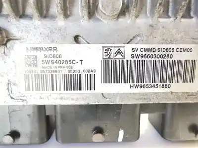 Автозапчастина б/у ебу контролер двигуна для citroen c3 i (fc_, fn_) 1.4 hdi посилання на oem iam 9660300280 5ws40285ct 9653451880