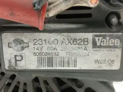 Second-hand car spare part alternator for nissan note (e11e) 1.4 cat oem iam references 23100ax62b  