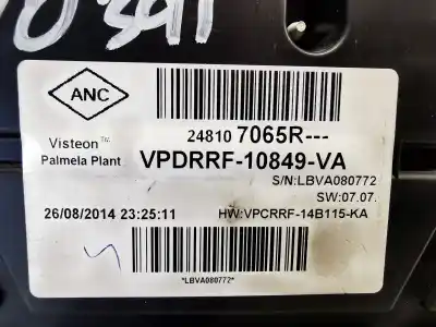 İkinci el araba yedek parçası enstrüman paneli için renault captur i (j5_, h5_) 1.5 dci 90 oem iam referansları 248107065r  vpdrrf10849va İkinci el araba yedek parçası enstrüman paneli için renault captur i (j5_, h5_) 1.5 dci 90 oem iam referansları 248107065r  vpdrrf10849va