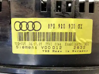 Peça sobressalente para automóvel em segunda mão quadrante por audi a3 (8p1) 2.0 fsi referências oem iam 8p0920930gx  
