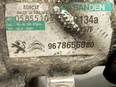 Peça sobressalente para automóvel em segunda mão compressor de ar condicionado a/a a/c por citroen c3 attraction referências oem iam 9678656080  