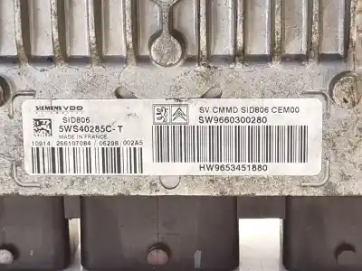 Second-hand car spare part ecu engine control for citroen c2 (jm_) 1.4 hdi oem iam references 9660300280  9653451880