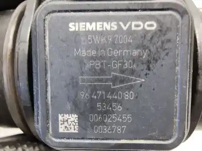 Pezzo di ricambio per auto di seconda mano misuratore di flusso per citroen c3 i (fc_, fn_) 1.4 hdi riferimenti oem iam 9647144080  5wk97004