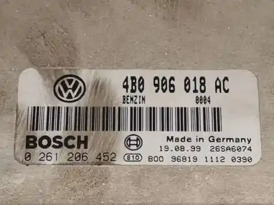 Автозапчастина б/у ебу контролер двигуна для volkswagen passat b5.5 variant (3b6) 2.0 посилання на oem iam 4b0906018ac  0261206452