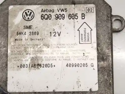 Автозапчастина б/у блок управління подушками безпеки для volkswagen passat b5.5 variant (3b6) 2.0 посилання на oem iam 6q0909605b  5wk42869