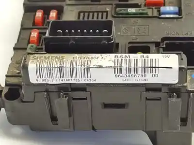 İkinci el araba yedek parçası röle/sigorta kutusu için citroen c3 i (fc_, fn_) 1.4 hdi oem iam referansları 9643498780  
