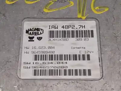 Second-hand car spare part ecu engine control for citroen c2 (jm_) 1.1 oem iam references sw9646570280  hw9645989480