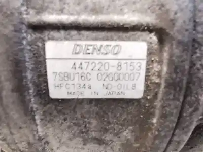 Second-hand car spare part air conditioning compressor for lancia thesis (841_) 2.4 jtd (841.axe1b0, 841.axh110) oem iam references 4472208153  60815796, 46536396 Second-hand car spare part air conditioning compressor for lancia thesis (841_) 2.4 jtd (841.axe1b0, 841.axh110) oem iam references 4472208153  60815796, 46536396