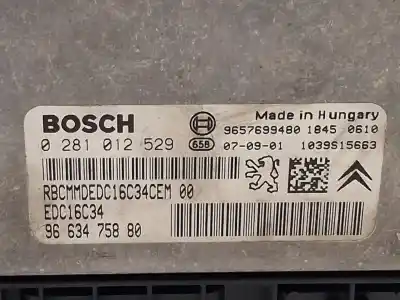 Second-hand car spare part ecu engine control for citroen c3 i (fc_, fn_) 1.4 hdi oem iam references 9663475880 edc16c34 0281012529