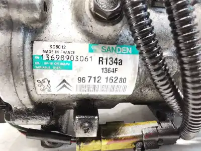 Peça sobressalente para automóvel em segunda mão compressor de ar condicionado a/a a/c por peugeot 207 sw (wk_) 1.6 hdi referências oem iam 9671216280  