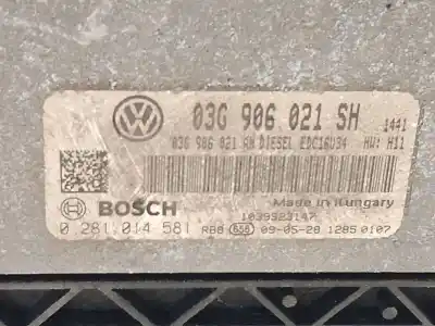 Second-hand car spare part ecu engine control for seat leon (1p1) 1.9 tdi oem iam references 03g906021sh  0281014581