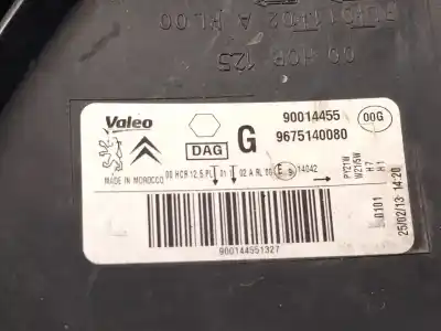 Peça sobressalente para automóvel em segunda mão farol / farolim esquerdo por citroen c-elysee (dd_) 1.2 vti 72 (ddhmy0) referências oem iam 9675140080  90014455