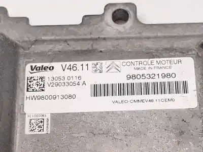 Second-hand car spare part ecu engine control for citroen c-elysee (dd_) 1.2 vti 72 (ddhmy0) oem iam references 9805321980 hw9800913080 13053016