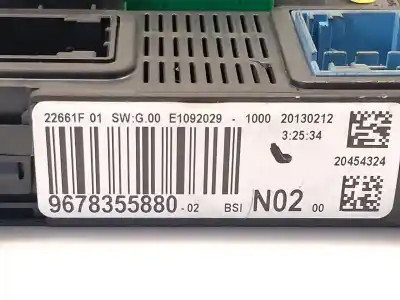Second-hand car spare part bsi control unit for citroen c-elysee (dd_) 1.2 vti 72 (ddhmy0) oem iam references 9678355880  e1092029