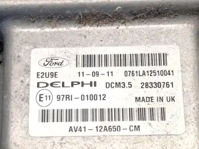 Second-hand car spare part ecu engine control for ford kuga i 2.0 tdci oem iam references 97ri010012  av4112a650cm