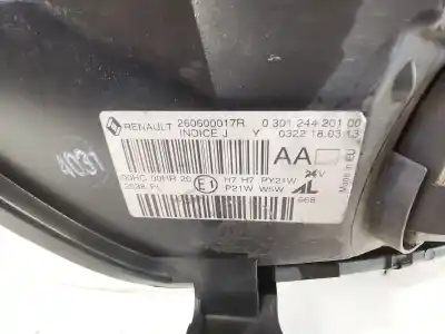 Автозапчастина б/у ліва фара для renault megane iii fastback (bz0/1_, b3_) 1.5 dci (bz0c) посилання на oem iam 260600017r  