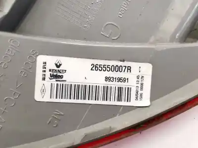 Pezzo di ricambio per auto di seconda mano lampada posteriore sinistra per renault megane iii fastback (bz0/1_, b3_) 1.5 dci (bz0c) riferimenti oem iam 265550007r  89319591