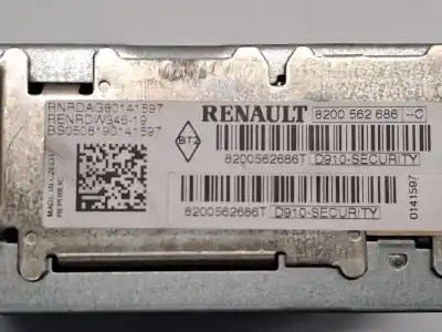 Pezzo di ricambio per auto di seconda mano impianto audio / radio cd per renault scénic ii (jm0/1_) 1.5 dci (jm1e, jm16) riferimenti oem iam 8200562686t  8200562686t / 8200562686c