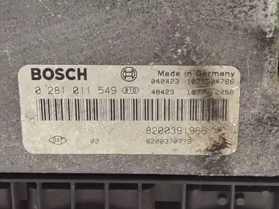 Second-hand car spare part ecu engine control for renault megane ii (bm0/1_, cm0/1_) 1.9 dci (bm0g, cm0g) oem iam references 8200391966 8200370779 0281011549
