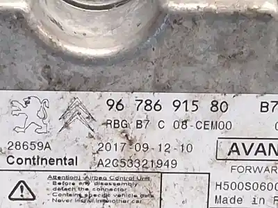 Second-hand car spare part airbag control unit for citroen c4 lim. business oem iam references 9678691580  a2c53321949