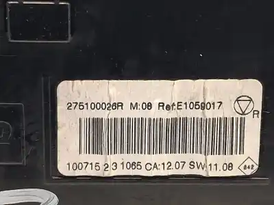Pezzo di ricambio per auto di seconda mano controllo riscaldamento / aria condizionata per renault scénic iii (jz0/1_) 1.5 dci riferimenti oem iam 275100026r  e1059017