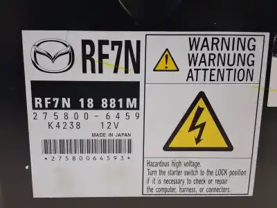Second-hand car spare part ecu engine control for mazda 5 (cr19) 2.0 cd (cr19) oem iam references 2758006459  18881m