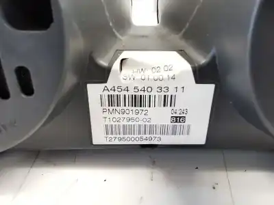 Second-hand car spare part dashboard for smart forfour (454) 1.5 cdi (454.001) oem iam references 4545402311 t279400013944 omn901711